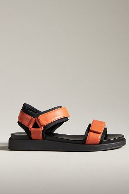 Silent D Sporty Sandals In Orange