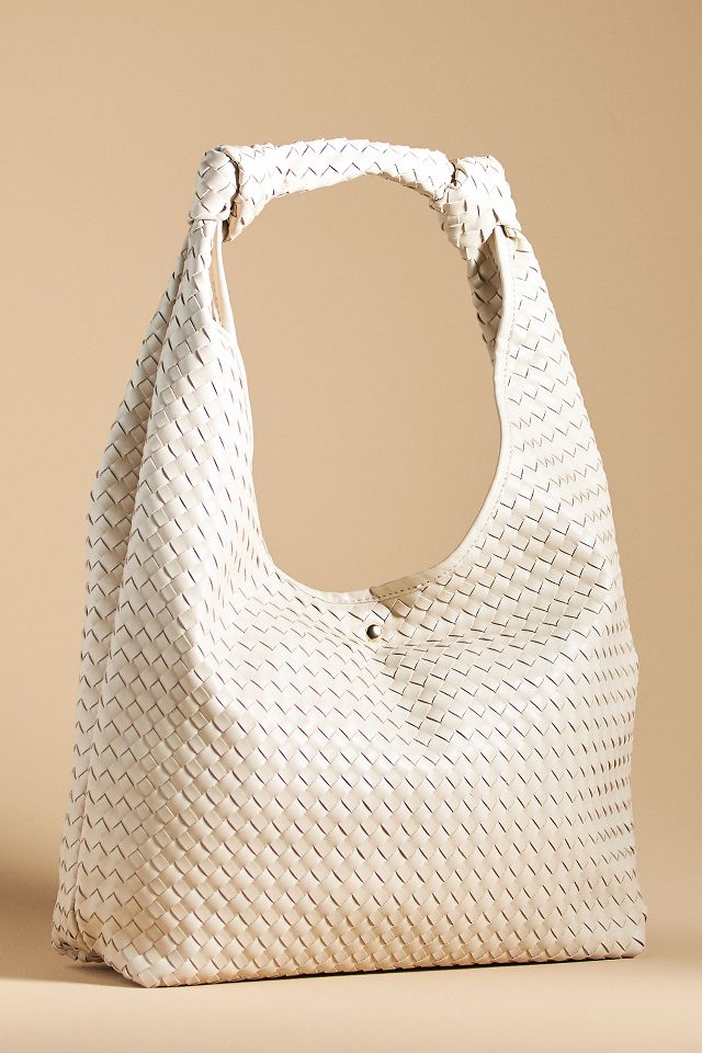 The Love Knot Faux Leather Bag: Woven Edition | Anthropologie