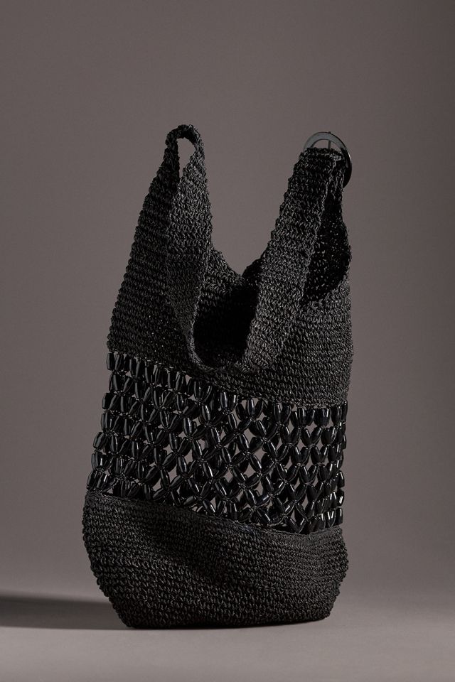 Raffia Sling Tote Bag #2
