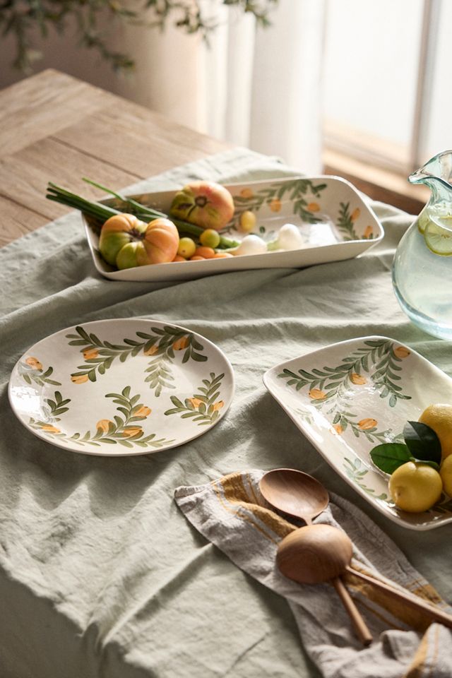 Green Vine Serving Platter, Rectangle #2