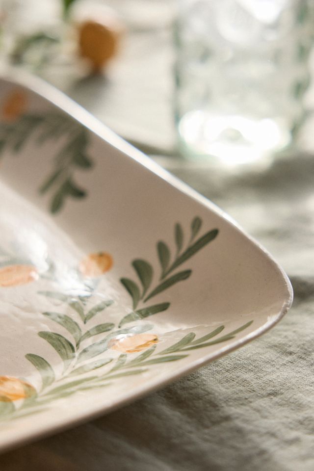 Green Vine Serving Dish, Rectangle #1