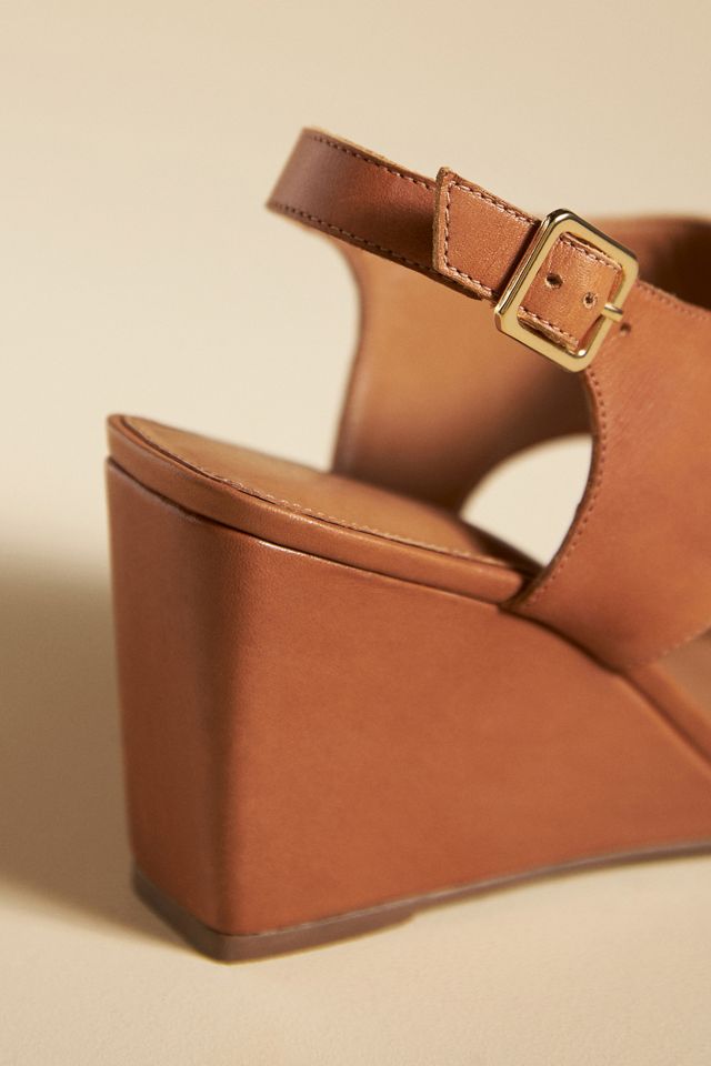 By Anthropologie Leather Wedge Heels #3