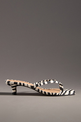 By Anthropologie Thong Kitten Heels In Black