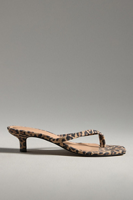 By Anthropologie Thong Kitten Heels In Multicolor