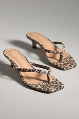 By Anthropologie Thong Kitten Heels