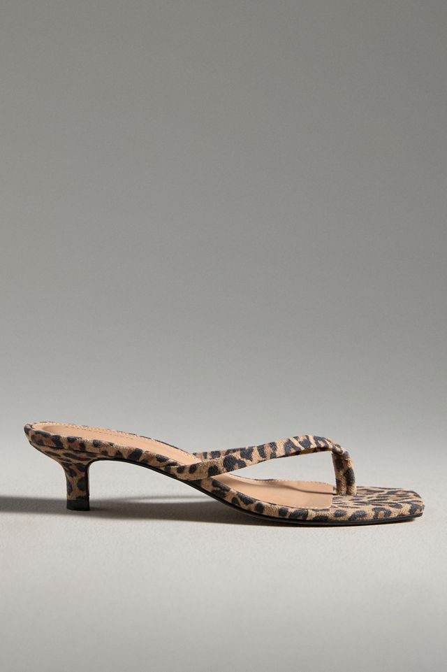 By Anthropologie Thong Kitten Heels #1