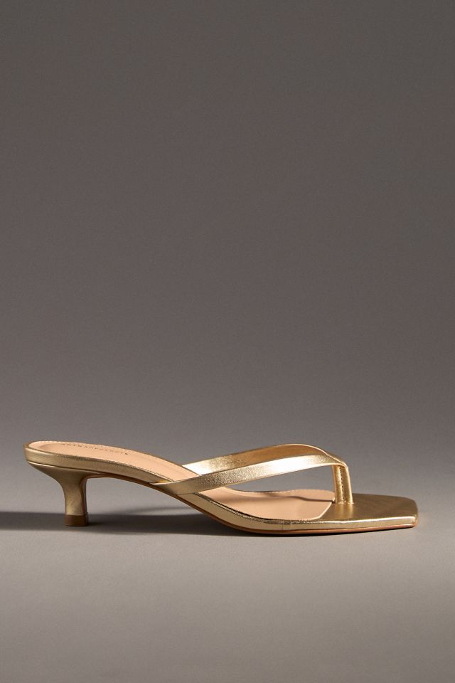 By Anthropologie Toe-Strap Kitten Heels #4
