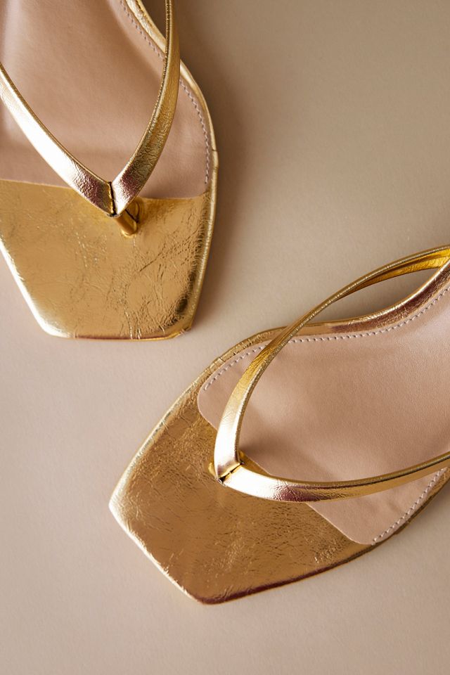 By Anthropologie Toe-Strap Kitten Heels #1