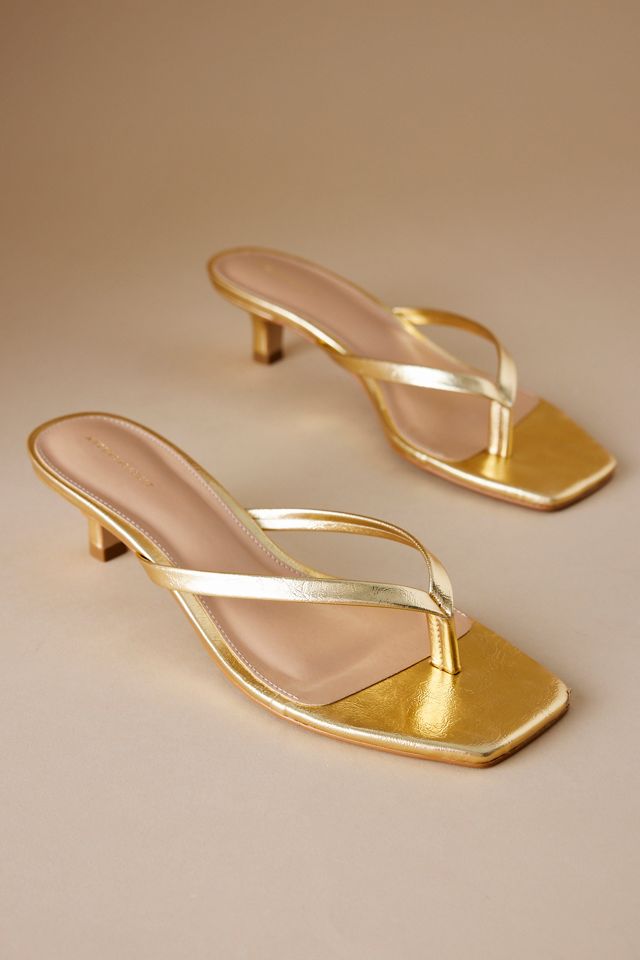 By Anthropologie Toe-Strap Kitten Heels #3
