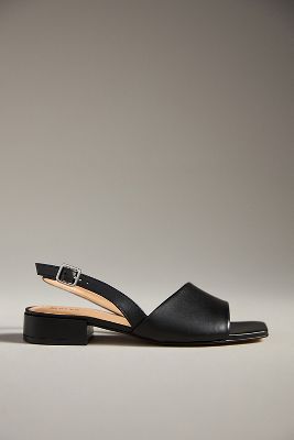 Asymmetrical Slingback Heels