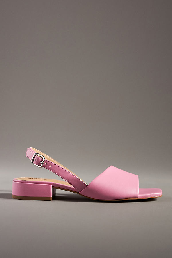 Maeve Asymmetrical Slingback Heels In Pink