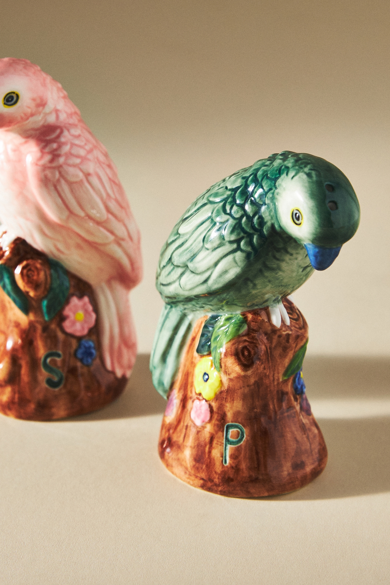 Loro Bird Salt & Pepper Shakers