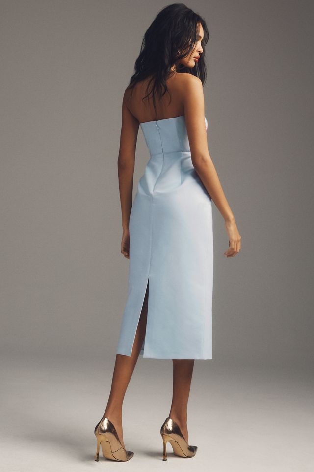 Sachin & Babi Stretch Taffeta Column Midi Dress #1