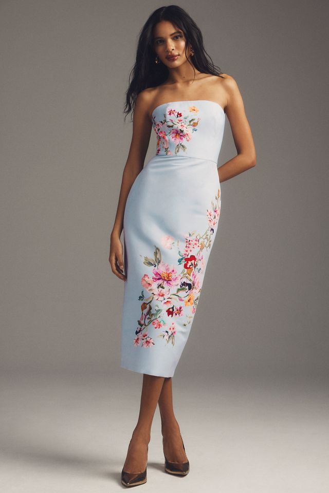 Sachin & Babi Stretch Taffeta Column Midi Dress #2