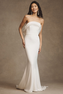 Diana Strapless Organza Wedding Gown