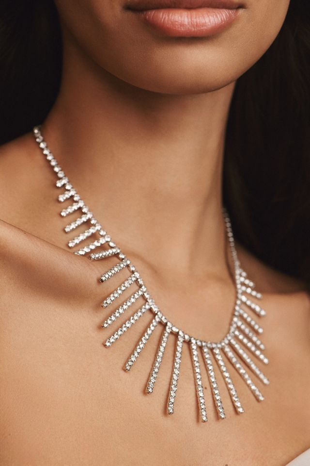 Rhinestone Statement Necklace #1