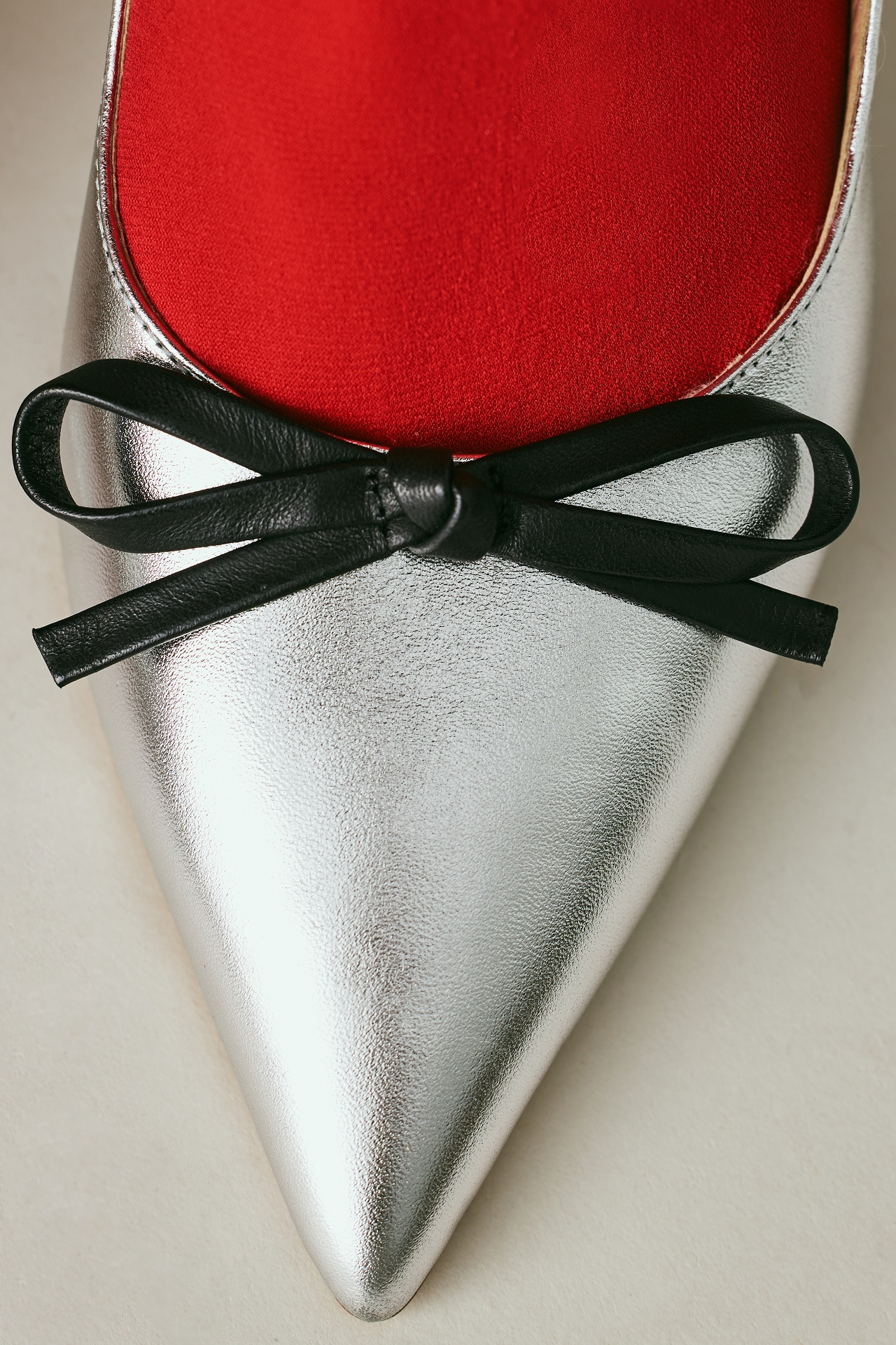 Maeve Bow Kitten-Heel Mules