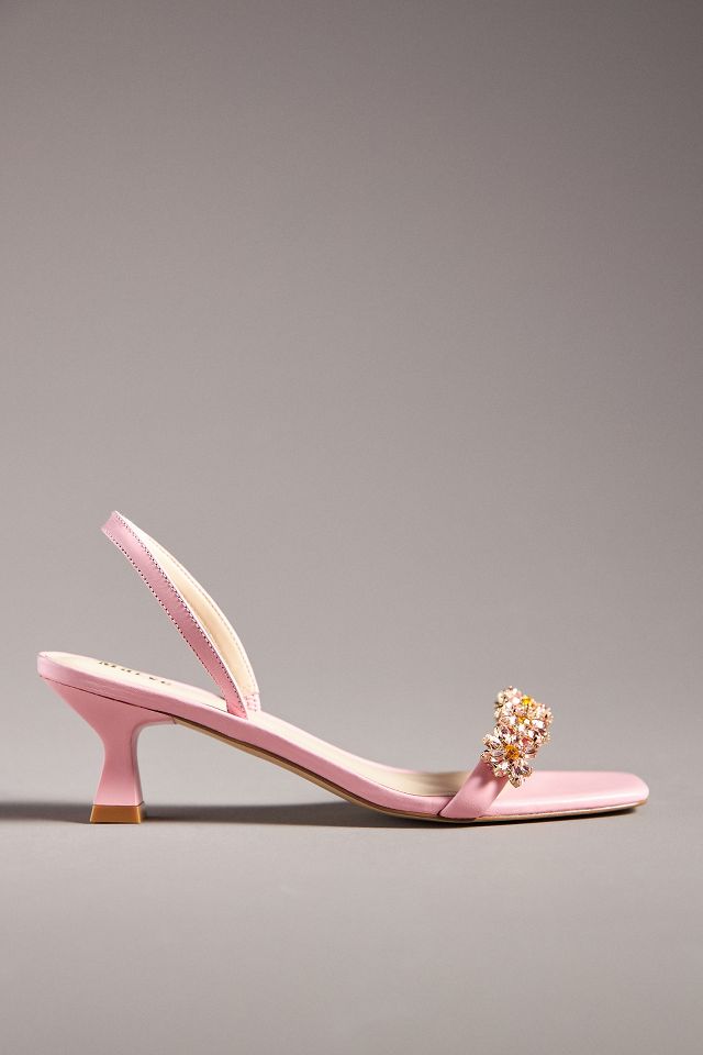 Maeve Gem Floral Kitten Heels