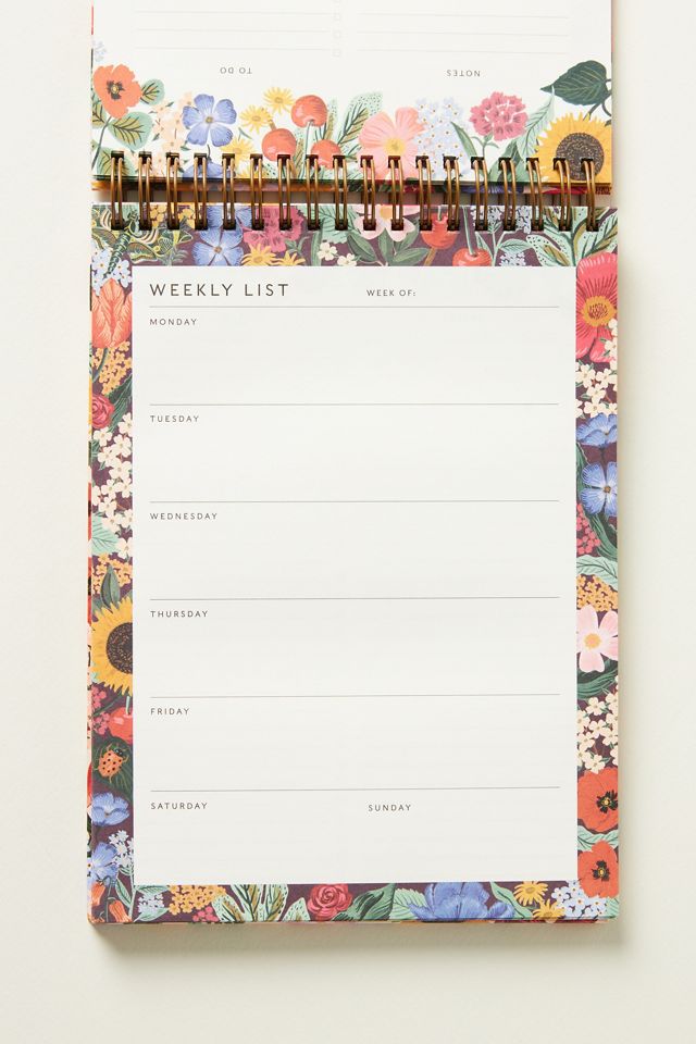 Rifle Paper Co. Blossom Weekly Desktop Planner | Anthropologie