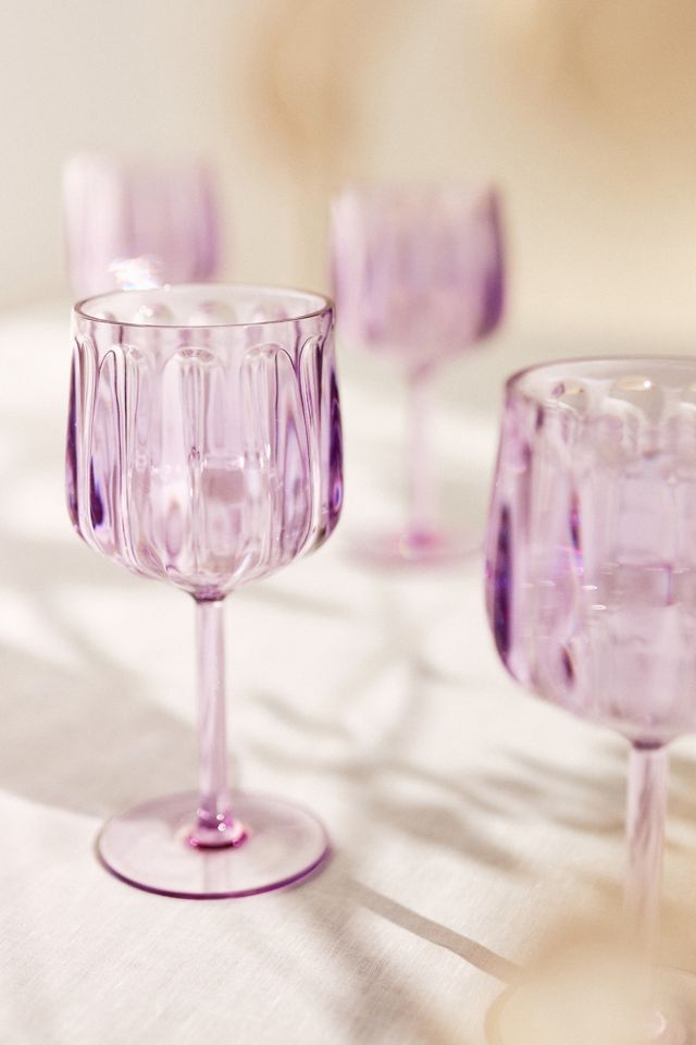 Lucia Acrylic Wine Glasses, Set of 4