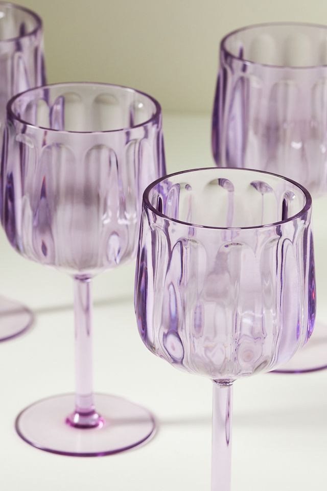 Lucia Acrylic Wine Glasses, Set of 4 #5