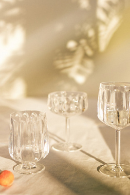 Lucia Acrylic Wine Glasses, Set of 4