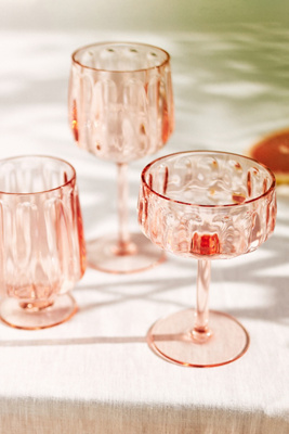 Lucia Acrylic Wine Glasses, Set of 4