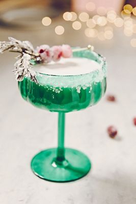 Lucia Acrylic Coupe Glasses, Set of 4