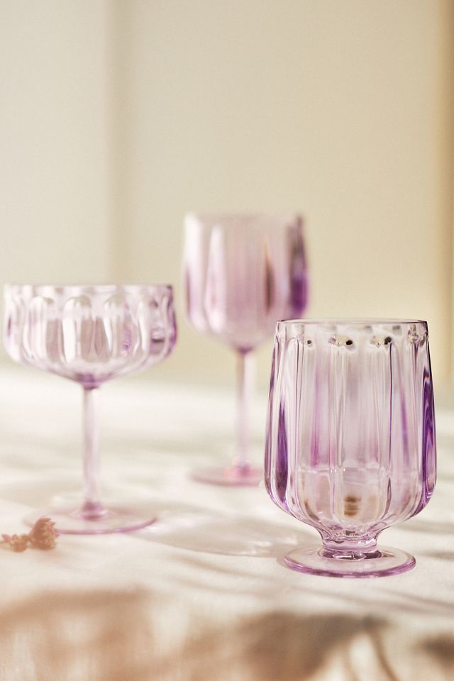 Lucia Acrylic Coupe Glasses, Set of 4 #2