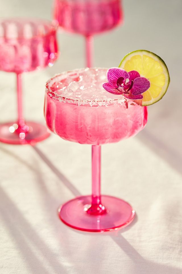 Lucia Acrylic Coupe Glasses, Set of 4