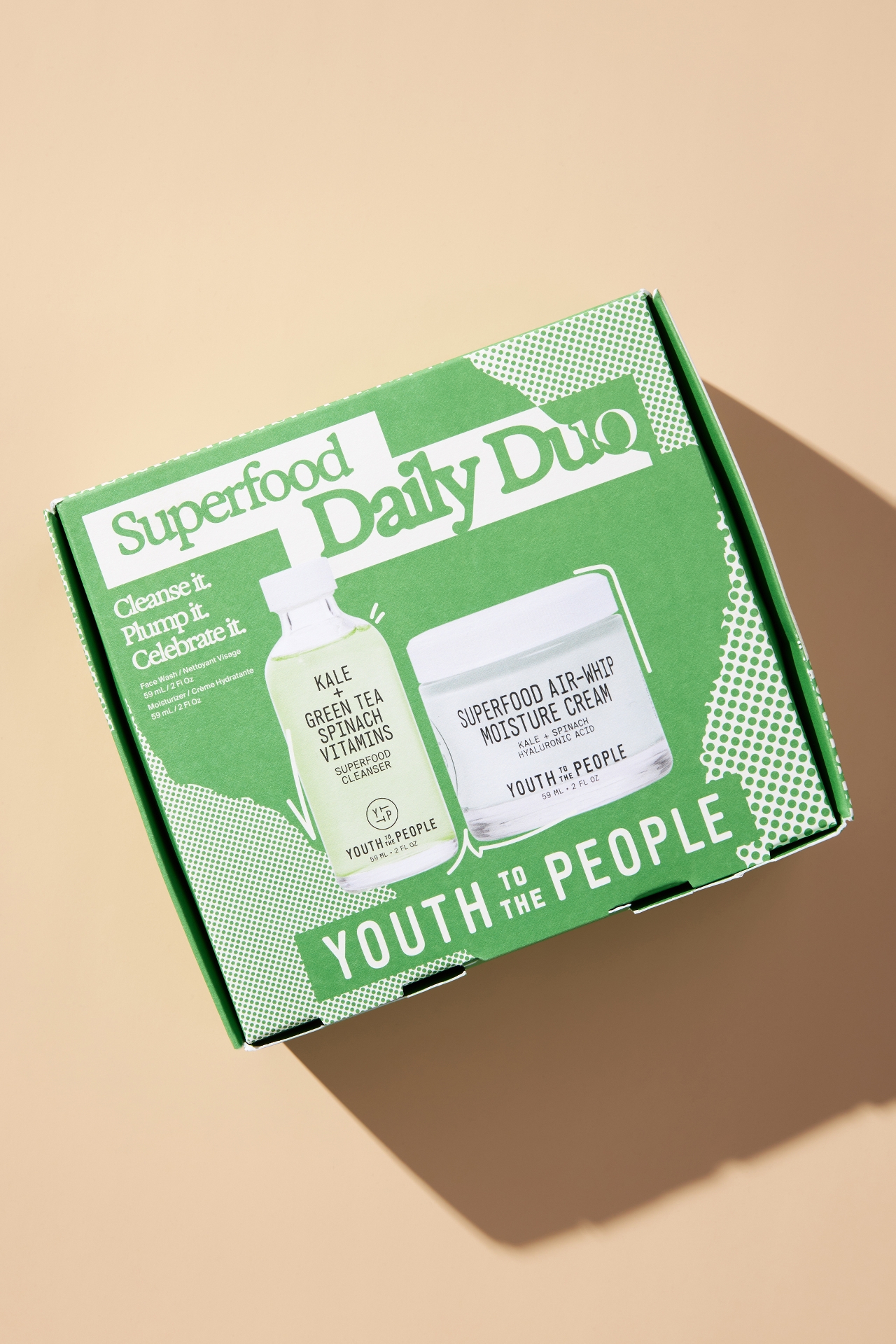 Youth To The People Superfood Daily Duo with Cleanser and Air-Whip Lightweight Face Moisturizer