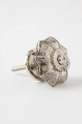 Mercury Glass Melon Knob