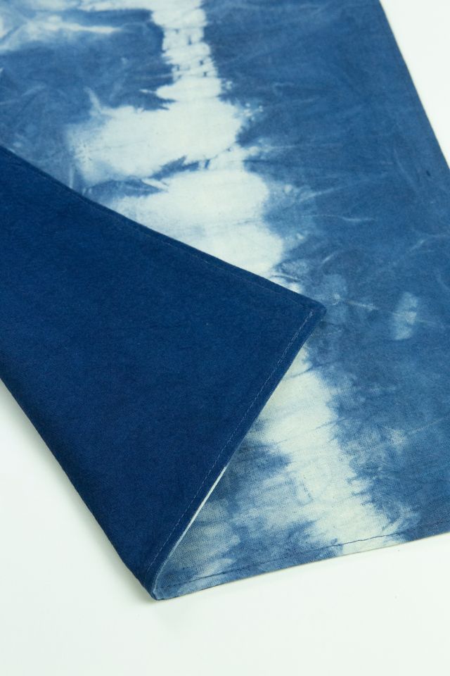 Archive New York Indigo Shibori Runner #1