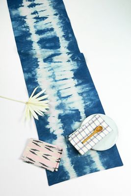 Archive New York Indigo Shibori Runner
