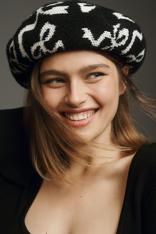Maeve Icon Beret In Black
