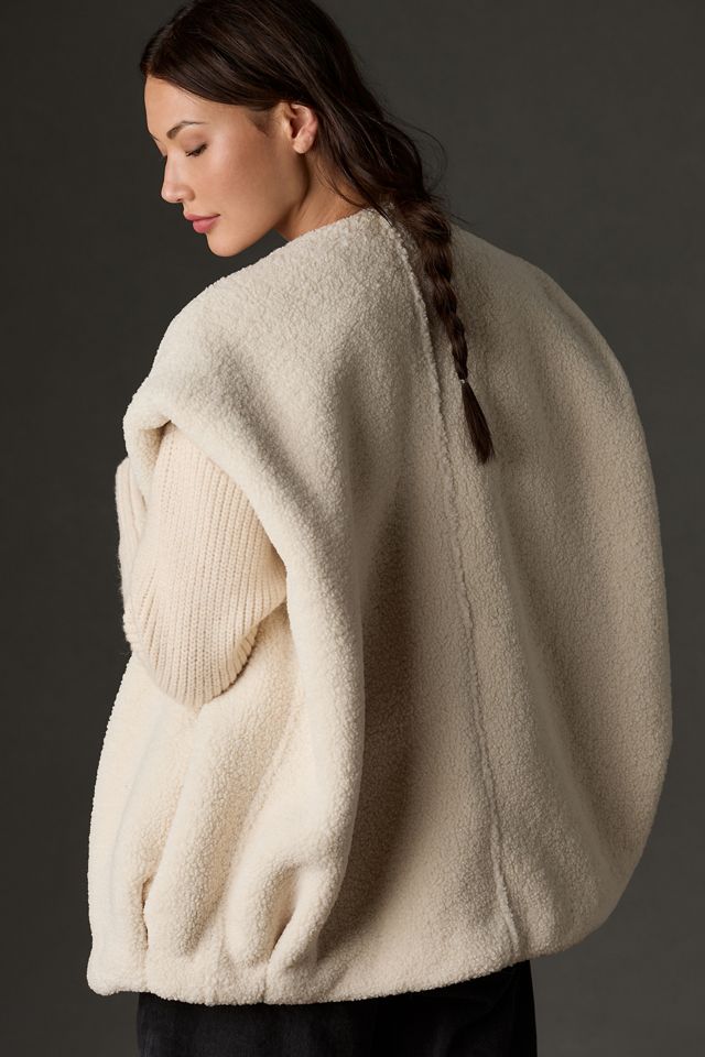 Self Contrast Sherpa Vest #1