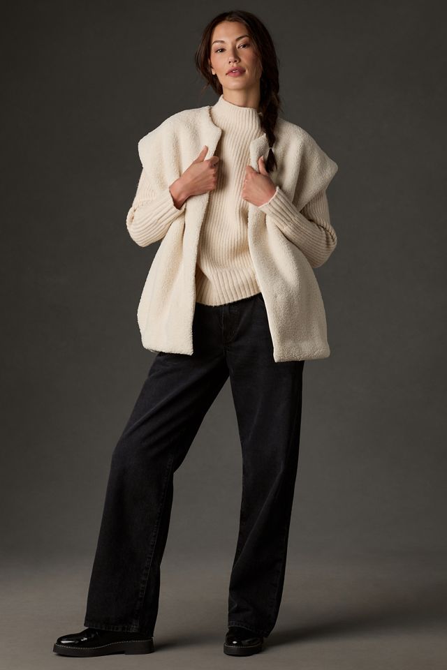 Self Contrast Sherpa Vest #2