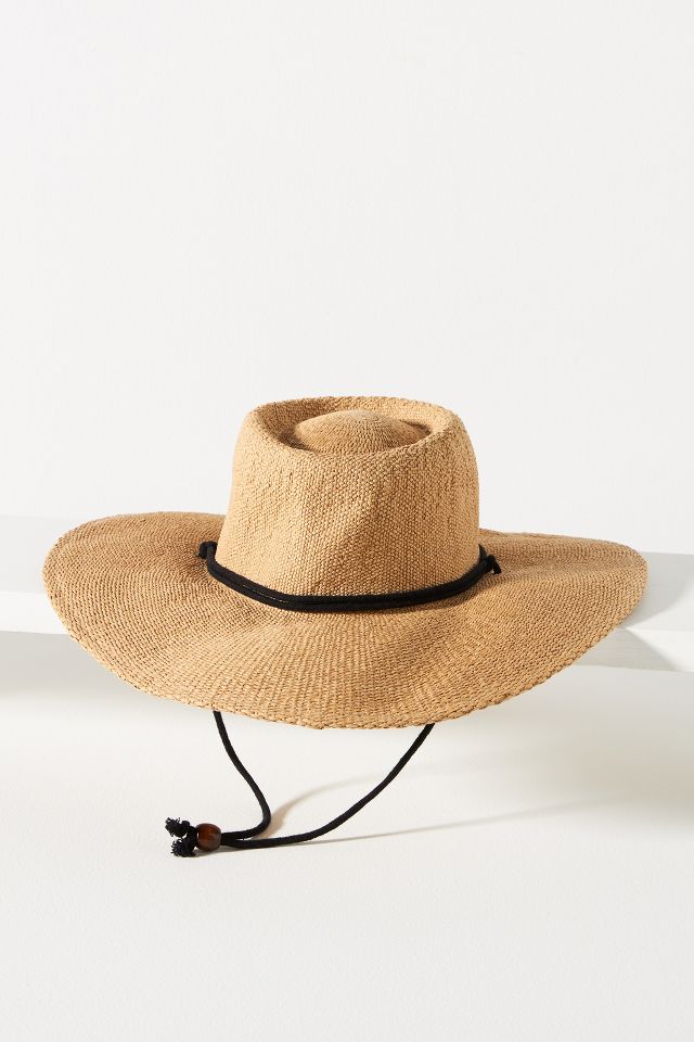 Cord Straw Boater Hat | Anthropologie