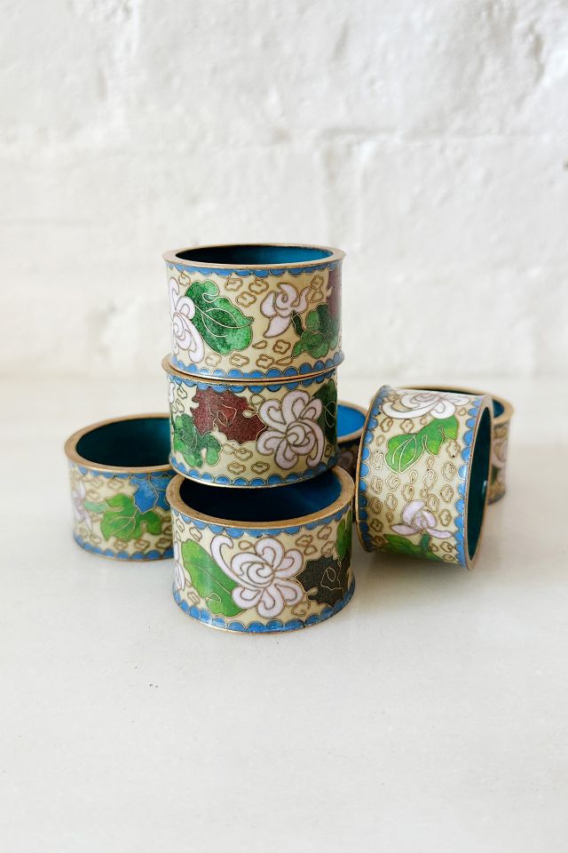 Brass Napkin Rings - Set of 2  Mulxiply and Campfire Pottery