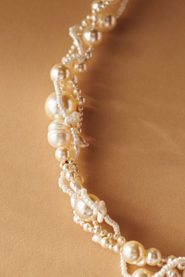 Twigs & Honey Opulent Twisted Freshwater Pearl Halo #1
