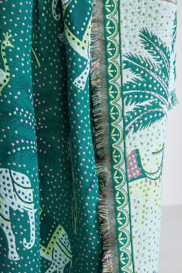 Rayna Printed Fringe Throw Blanket #2