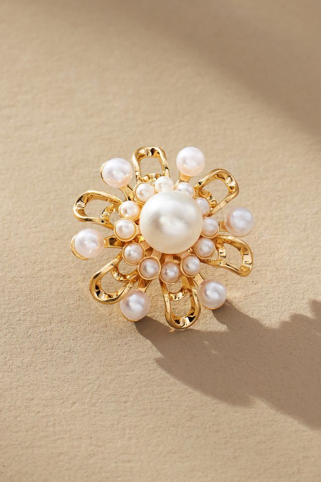 The Restored Vintage Collection: Pearl Flower Post Earrings #1