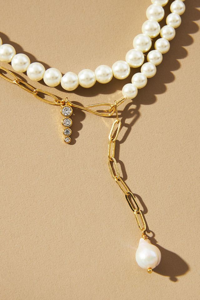 Anthropologie deals pearl necklace