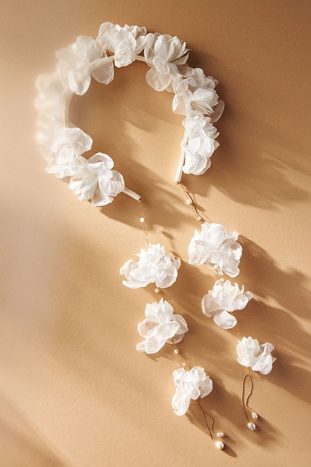 Floral Drop Headband Anthropologie