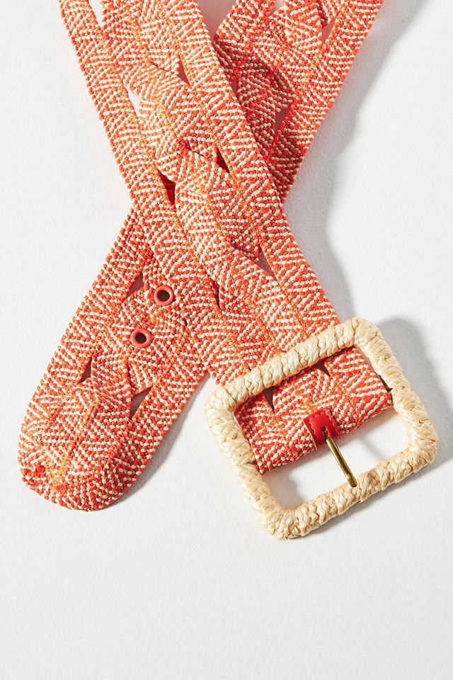 Stretch Woven Wide Belt | Anthropologie display picture 1
