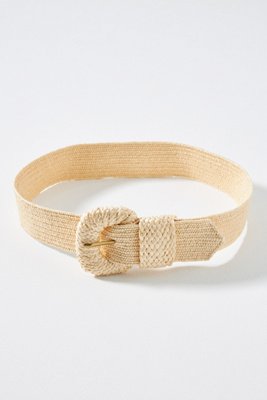 Linea Pelle Woven Raffia Stretch Belt