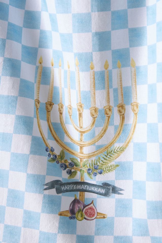 Stephanie Tara Menorah Dish Towel #1