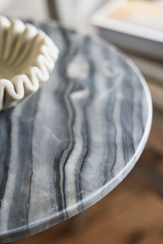 Marble Top Pedestal Plant Stand #1