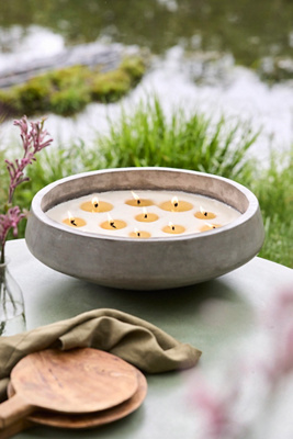 Cement Bowl Candle, Citronella