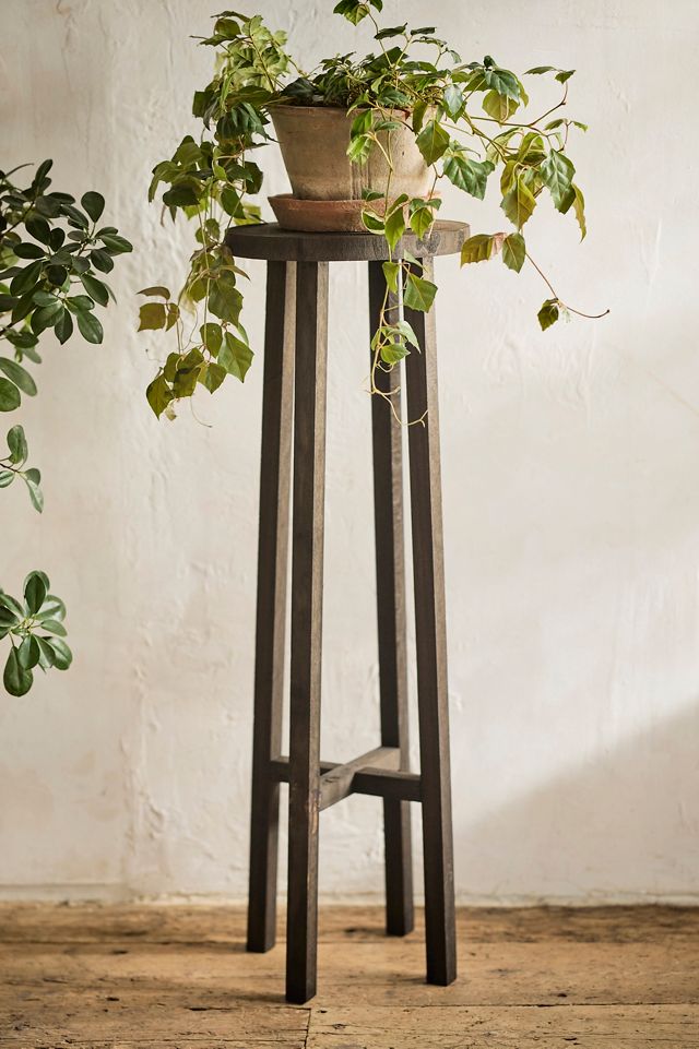 Black Wood Plant Stand #1